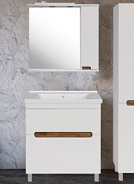 ASB-Mebel Мебель для ванной Вита 80 белая – фотография-1